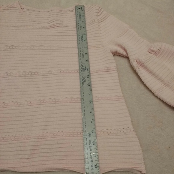 White House Black Marketlol Light Pink Textured Blouse - Picture 10 of 12